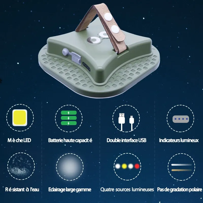 Lampe MOSLIGHTING sous la pluie