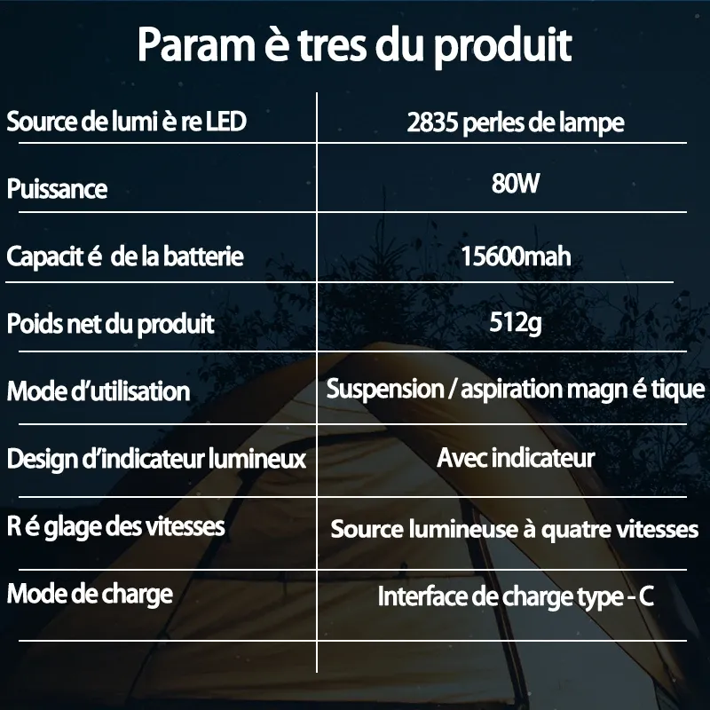 Lampe de travail portable MOSLIGHTING