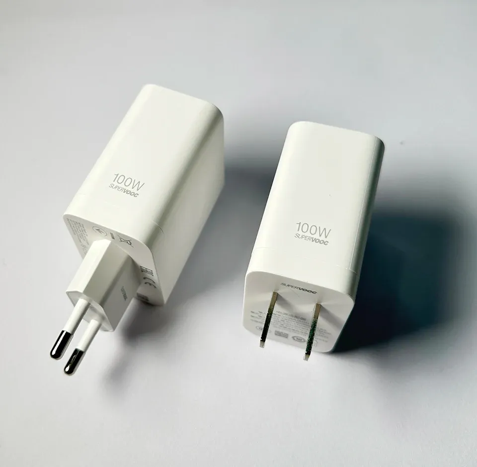 Chargeur d'origine OnePlus SuperVOOC 100 W, adaptateur secteur USB-A, prise EU, 80 W, avec câble USB Type-C à charge rapide, compatible OnePlus 13, 12, 11, 10 Pro, Nord CE 3 et 5 5