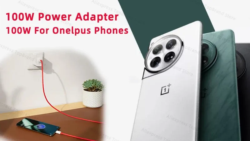 Chargeur OnePlus SuperVOOC 100 W en situation