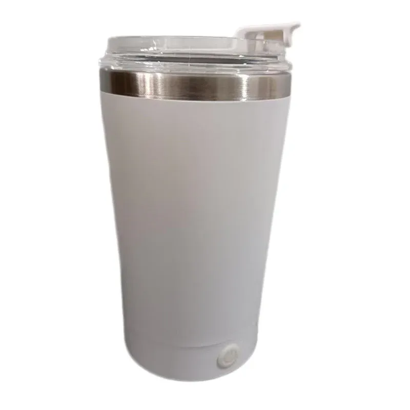 Tasse à mélanger électrique automatique 400 ml, rechargeable par USB, étanche, pour lait et café 7