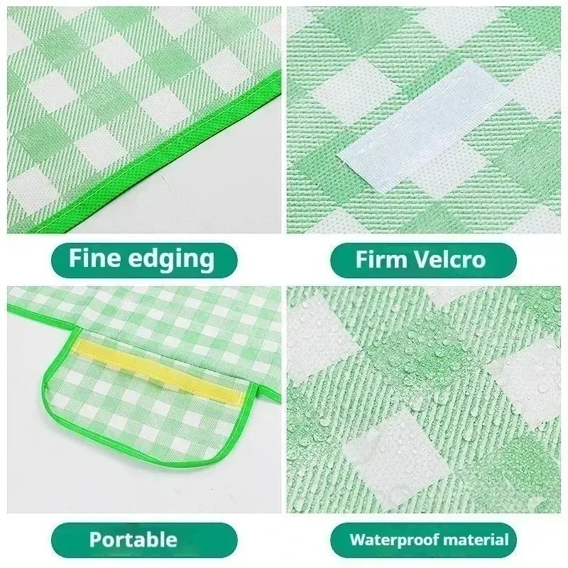 Tapis de pique-nique épais et imperméable, couverture de sol anti-humidité pour le camping, la randonnée et la plage 4