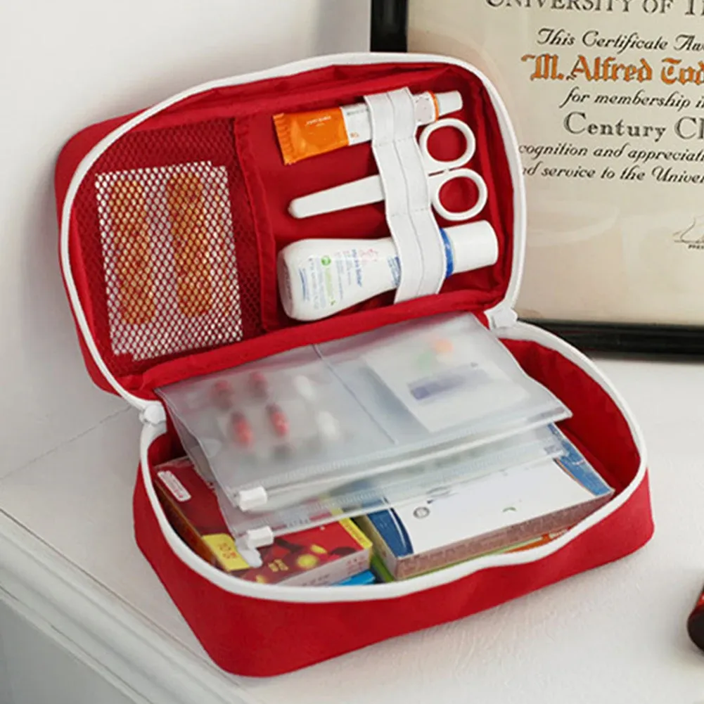 Trousse de premiers secours portable avec organiseur pour médicaments, pour la maison et les voyages 4