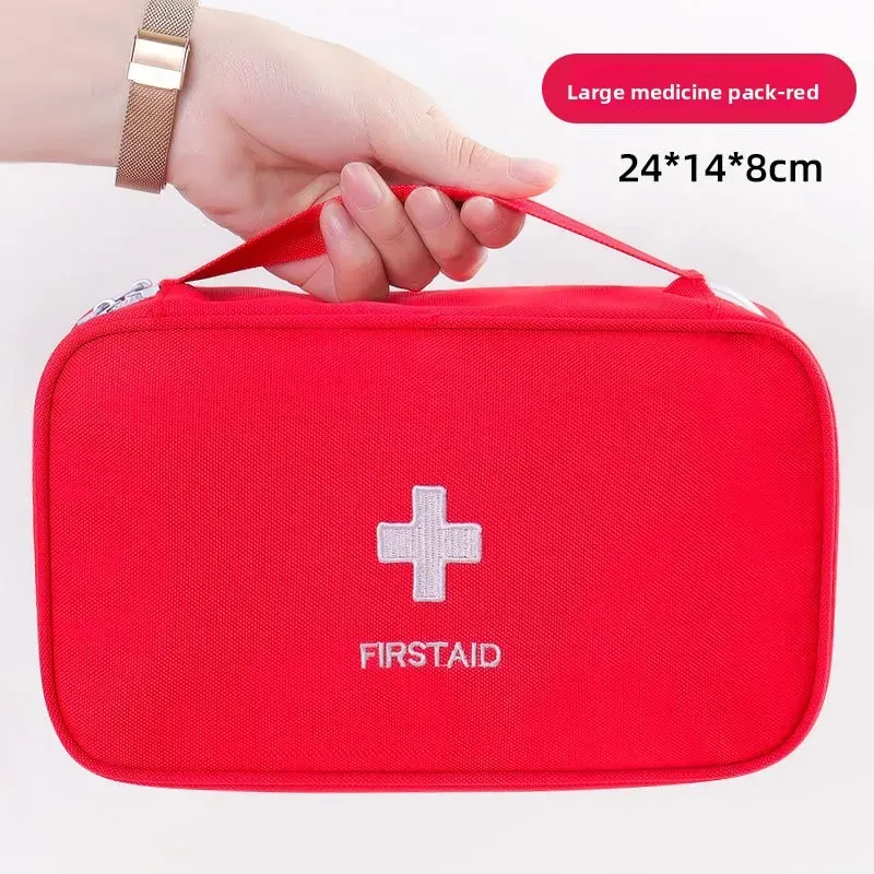 Trousse de premiers secours portable avec organiseur pour médicaments, pour la maison et les voyages 7