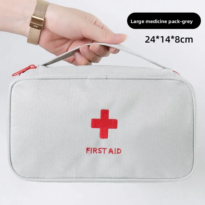 Trousse de premiers secours portable avec organiseur pour médicaments, pour la maison et les voyages 9