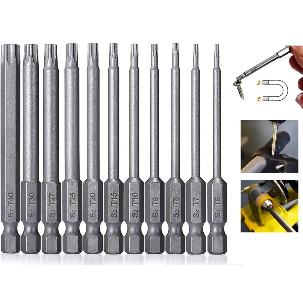 Embouts Torx de sécurité alignés