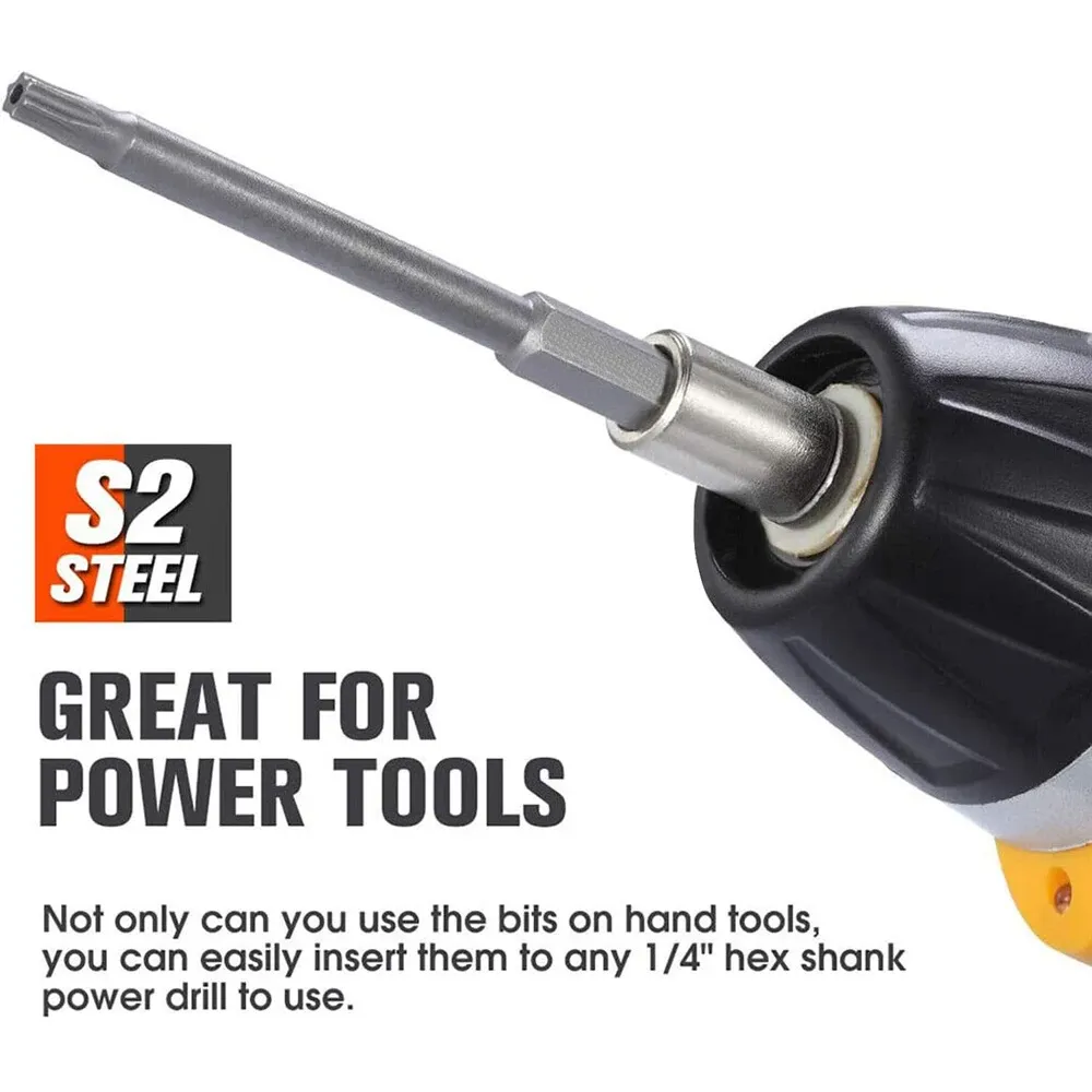 Embouts Torx de sécurité, vue rapprochée