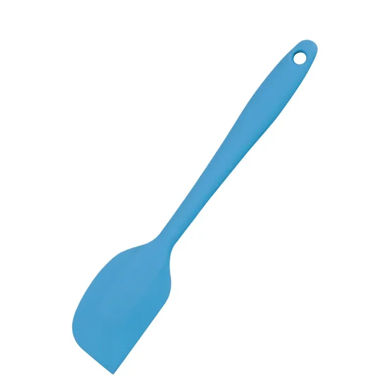 Spatule en silicone avec manche intégré, résistante à la chaleur, grattoir à crème et gâteau, couteau de cuisson, 1 pièce 10
