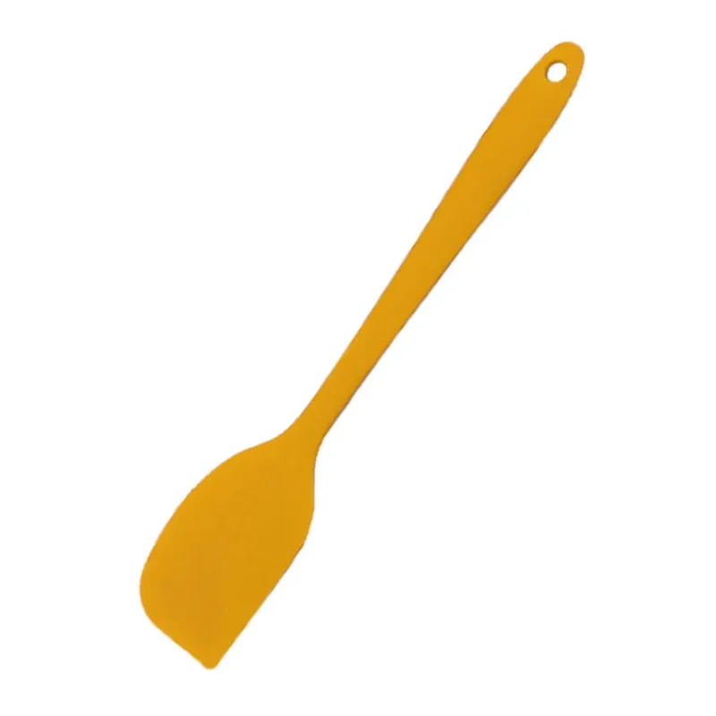 Spatule en silicone avec manche intégré, résistante à la chaleur, grattoir à crème et gâteau, couteau de cuisson, 1 pièce 9