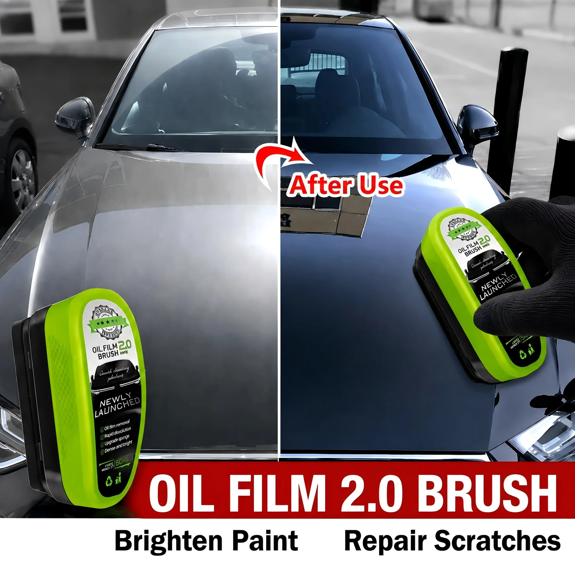Outil de nettoyage pour pare-brise de voiture, brosse d'entretien pour surfaces vitrées automobiles - Image 1