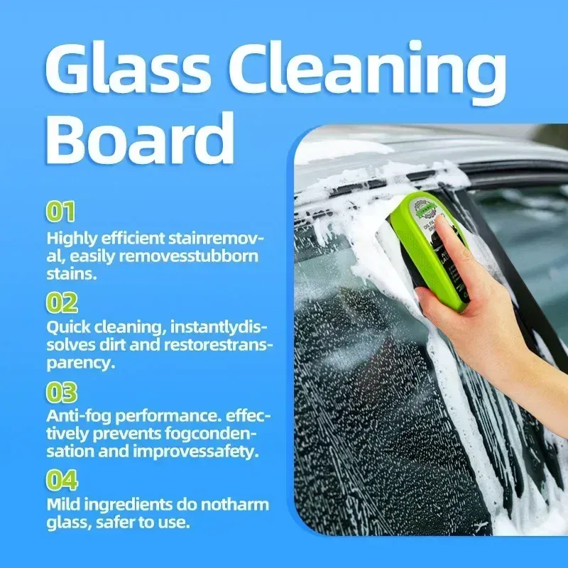 Outil de nettoyage pour pare-brise de voiture, brosse d'entretien pour surfaces vitrées automobiles 4