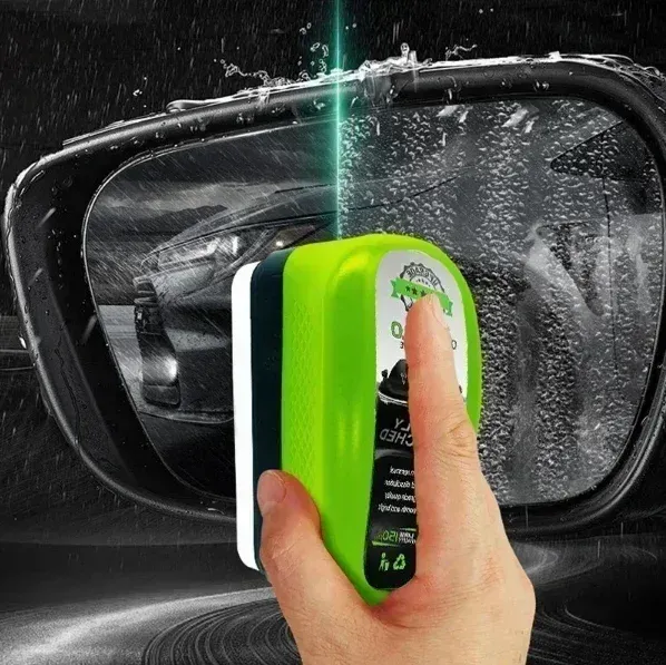 Détail de la brosse de nettoyage pour pare-brise