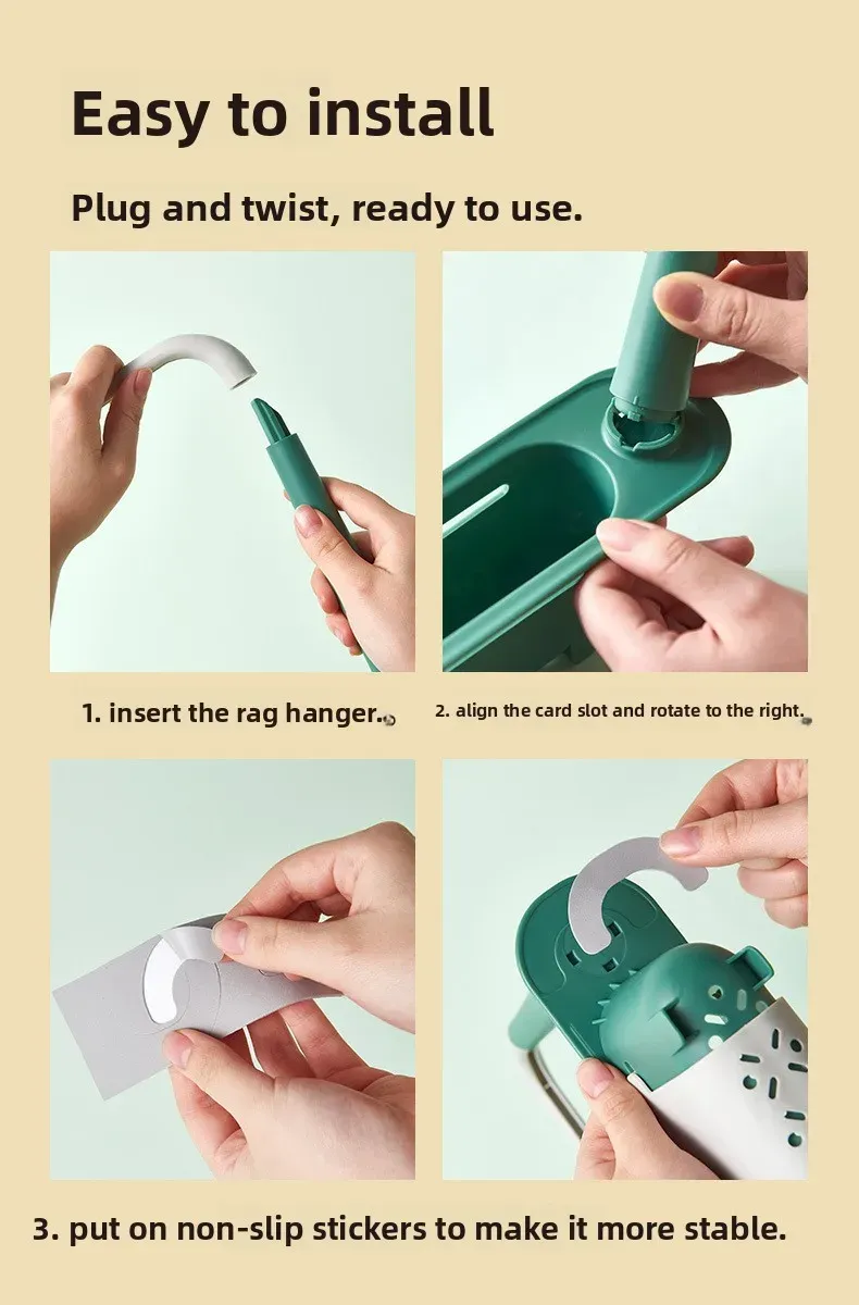 Étagère de rangement pour évier, finition soignée