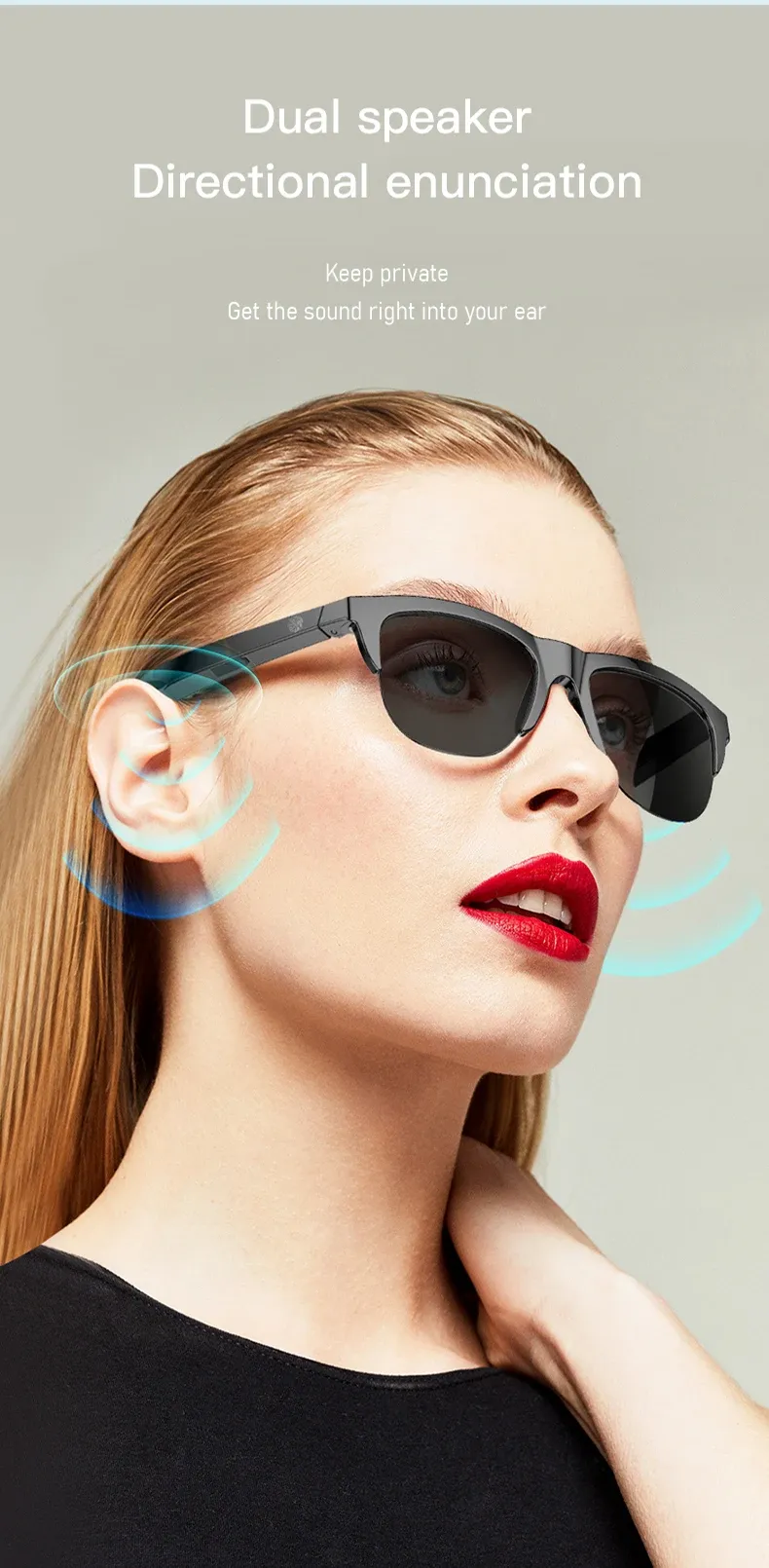 Lunettes intelligentes portées au quotidien