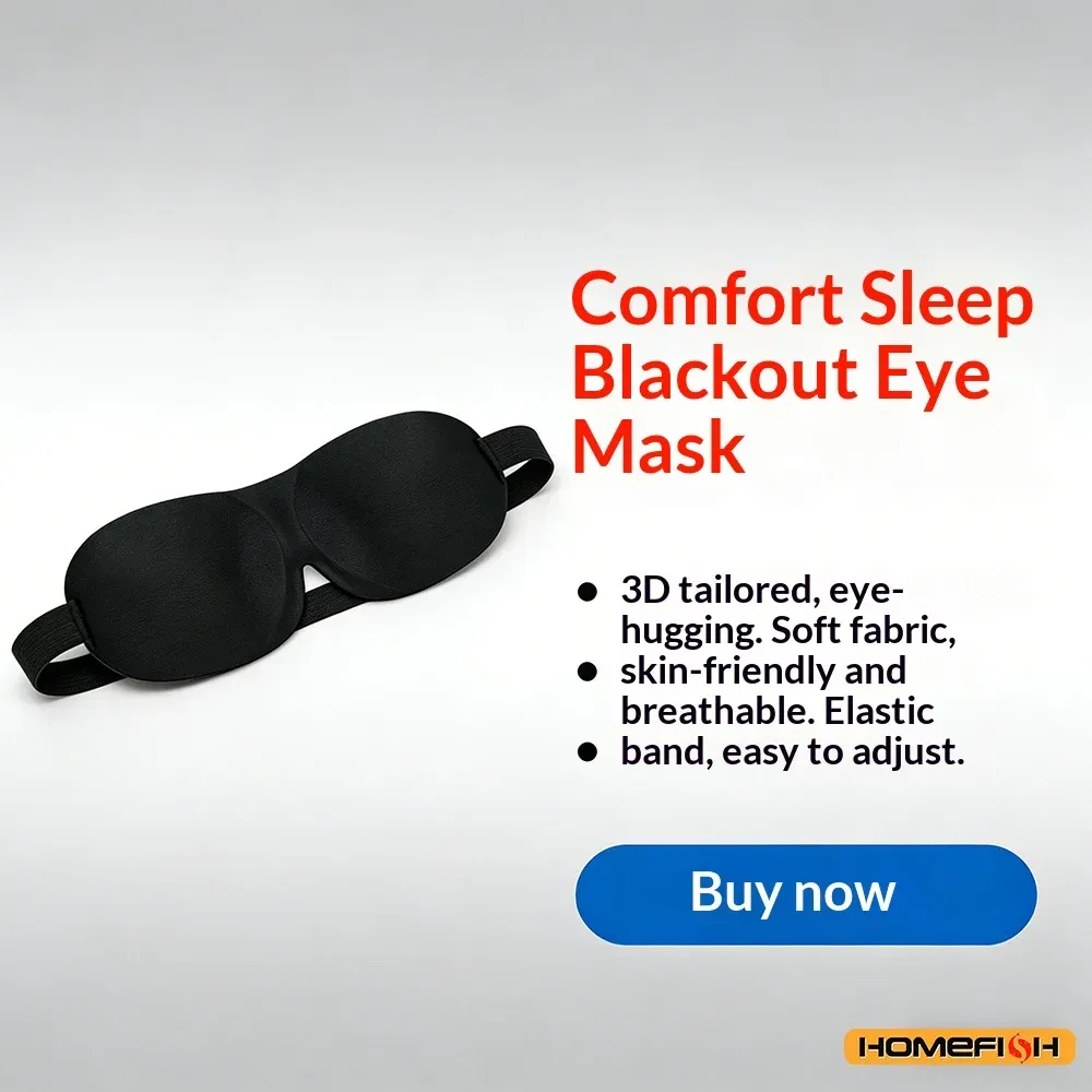 Masque de sommeil 3D, usage au quotidien
