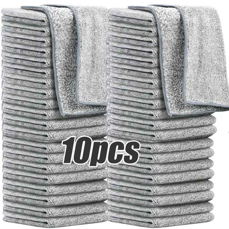 Chiffons en microfibre épais, non pelucheux et réutilisables pour vitres de voiture 8