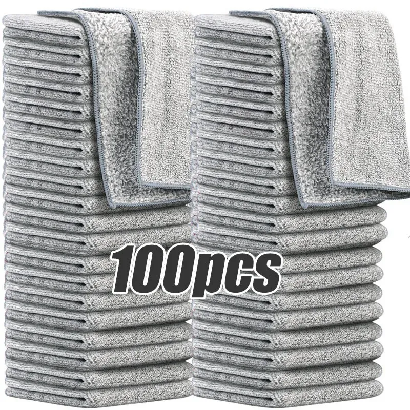 Chiffons en microfibre épais, non pelucheux et réutilisables pour vitres de voiture 14
