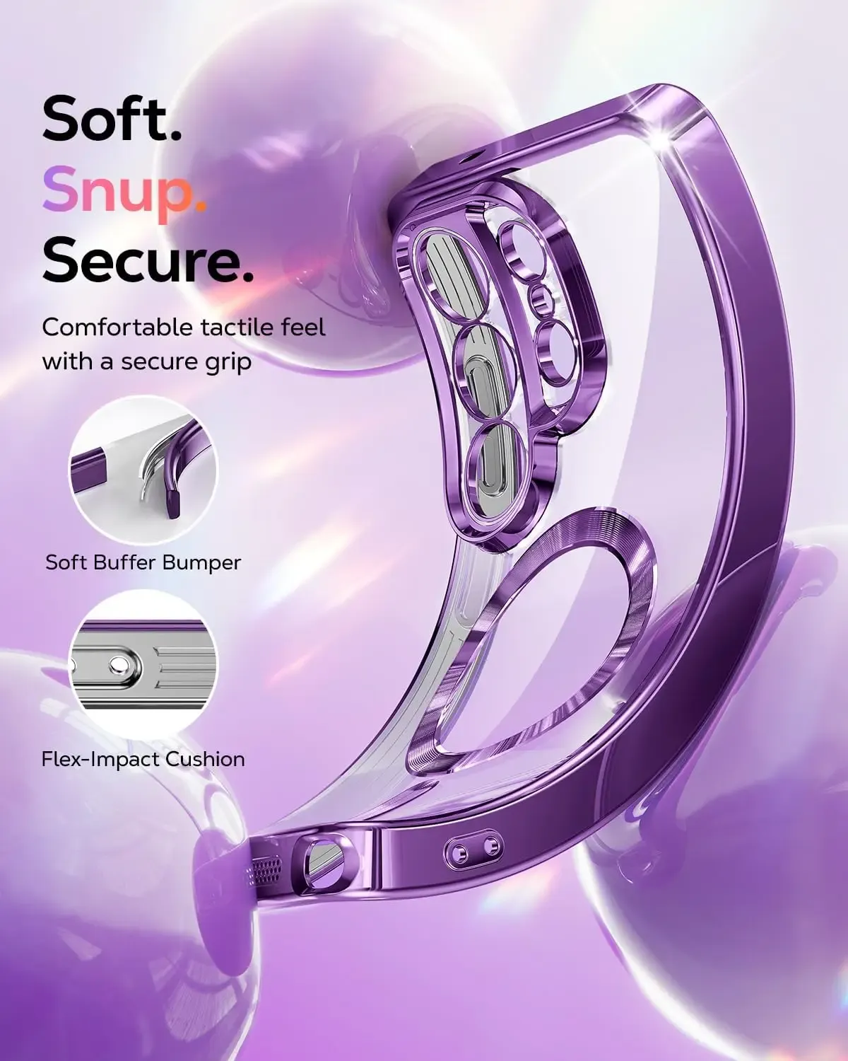 Étui magnétique de protection pour Samsung Galaxy S26 Ultra et S25+, compatible MagSafe, avec porte-carte amovible, dragonne et protection d'objectif 3