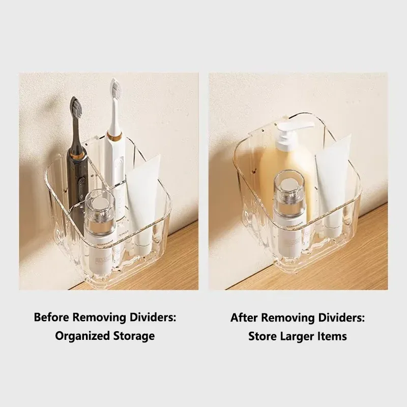 Support de rangement pour dentifrice et brosses à dents