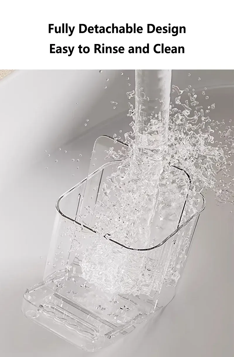 Support de rangement installé dans la salle de bain