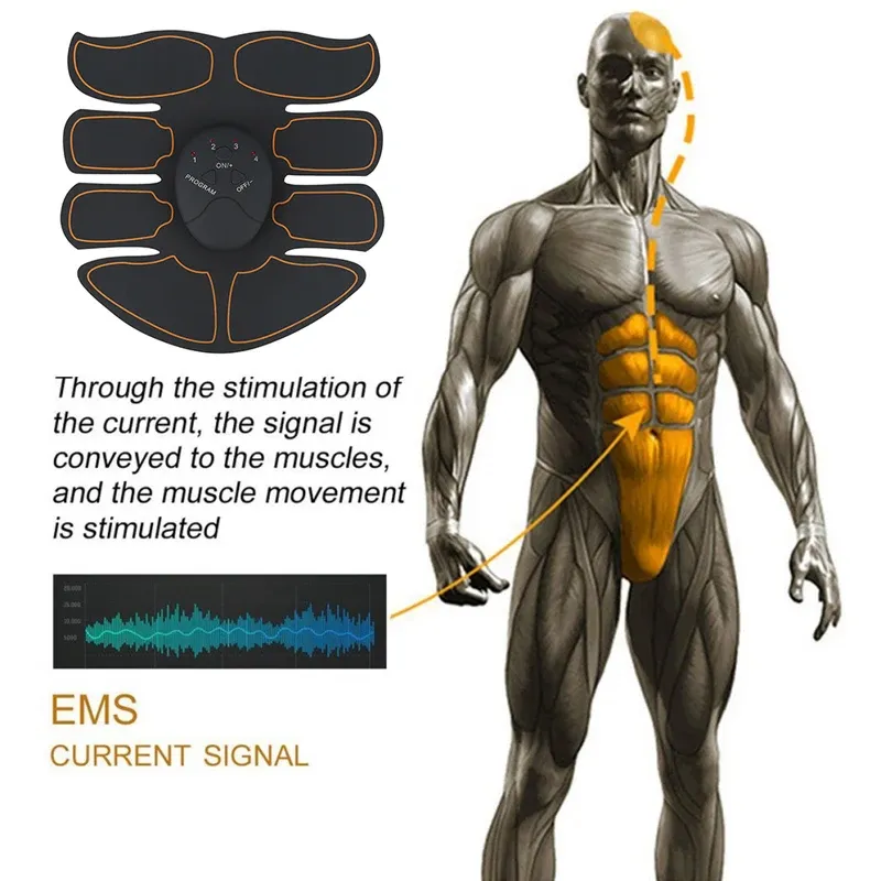 Stimulateur musculaire électrique sans fil pour fessiers et hanches, entraîneur abdominal et masseur corporel 2