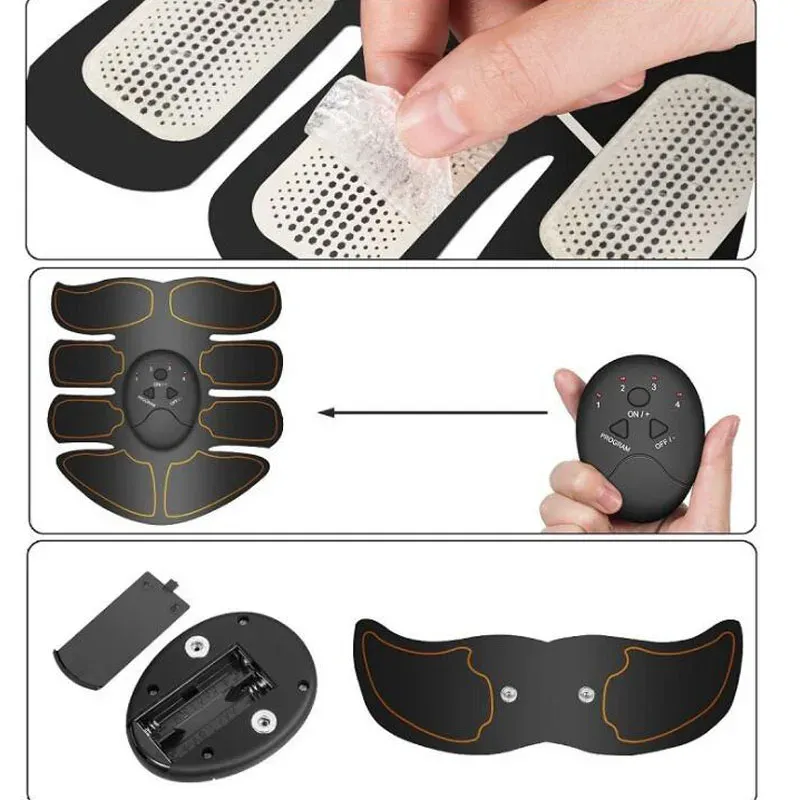 Stimulateur musculaire électrique sans fil pour fessiers et hanches, entraîneur abdominal et masseur corporel 3