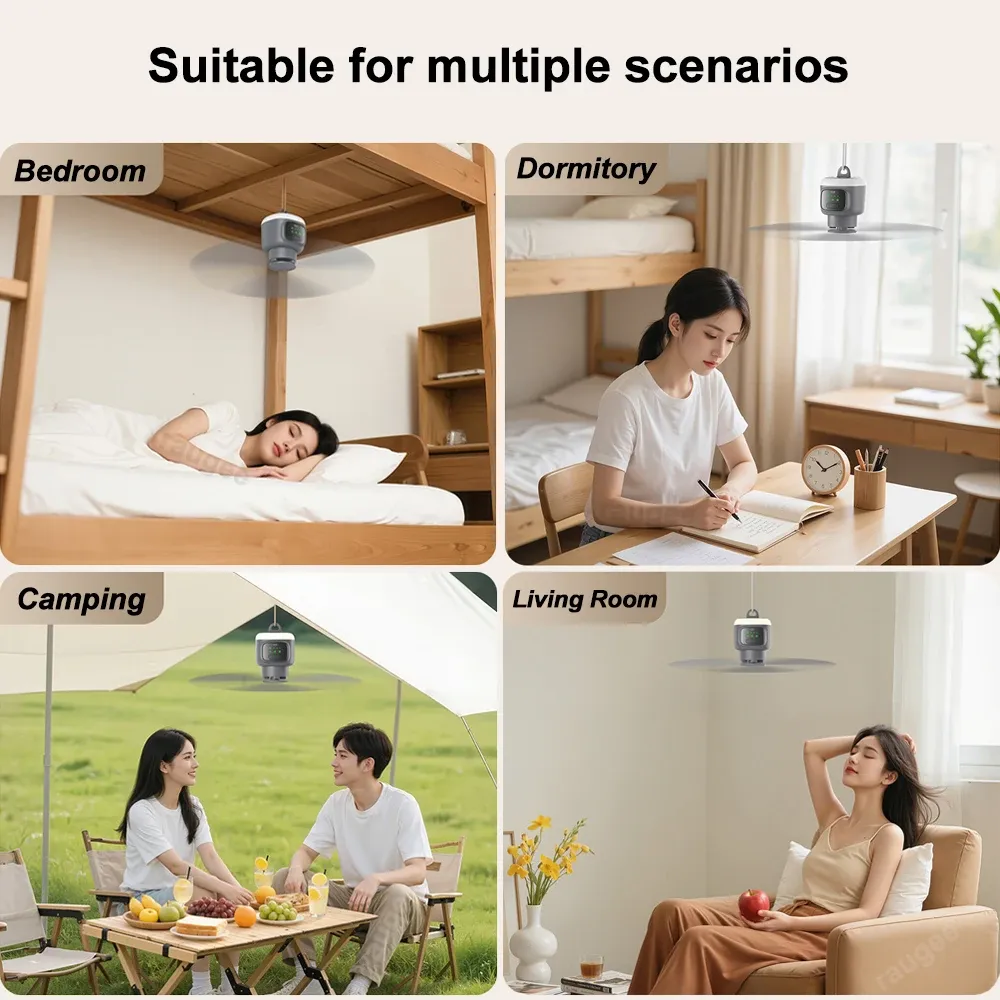 Ventilateur rechargeable, finitions soignées