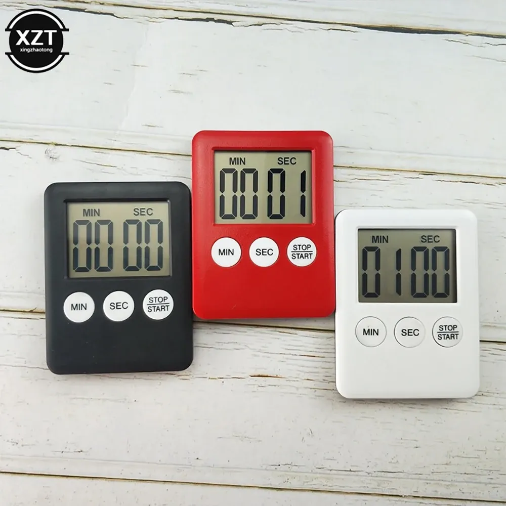 Minuterie de cuisine numérique à écran LCD avec compte à rebours et support magnétique - Image 1