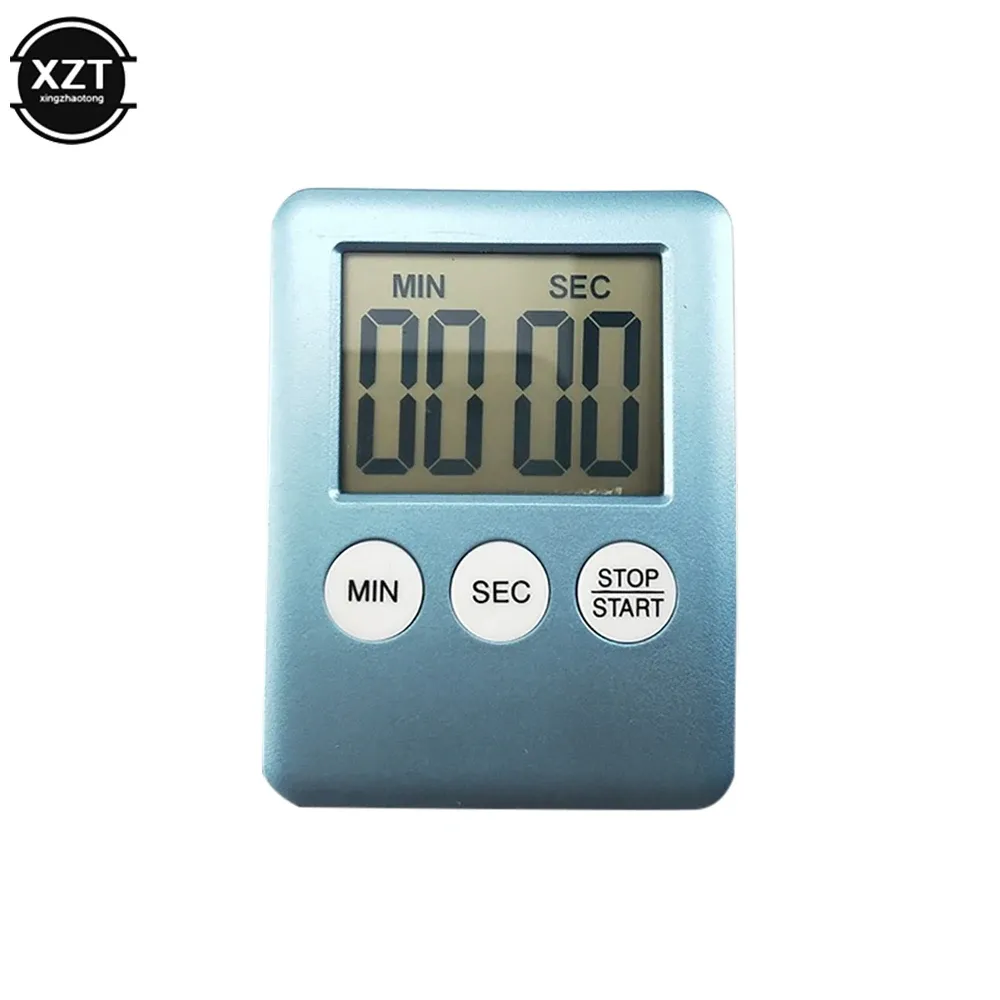 Minuterie de cuisine numérique à écran LCD avec compte à rebours et support magnétique 4