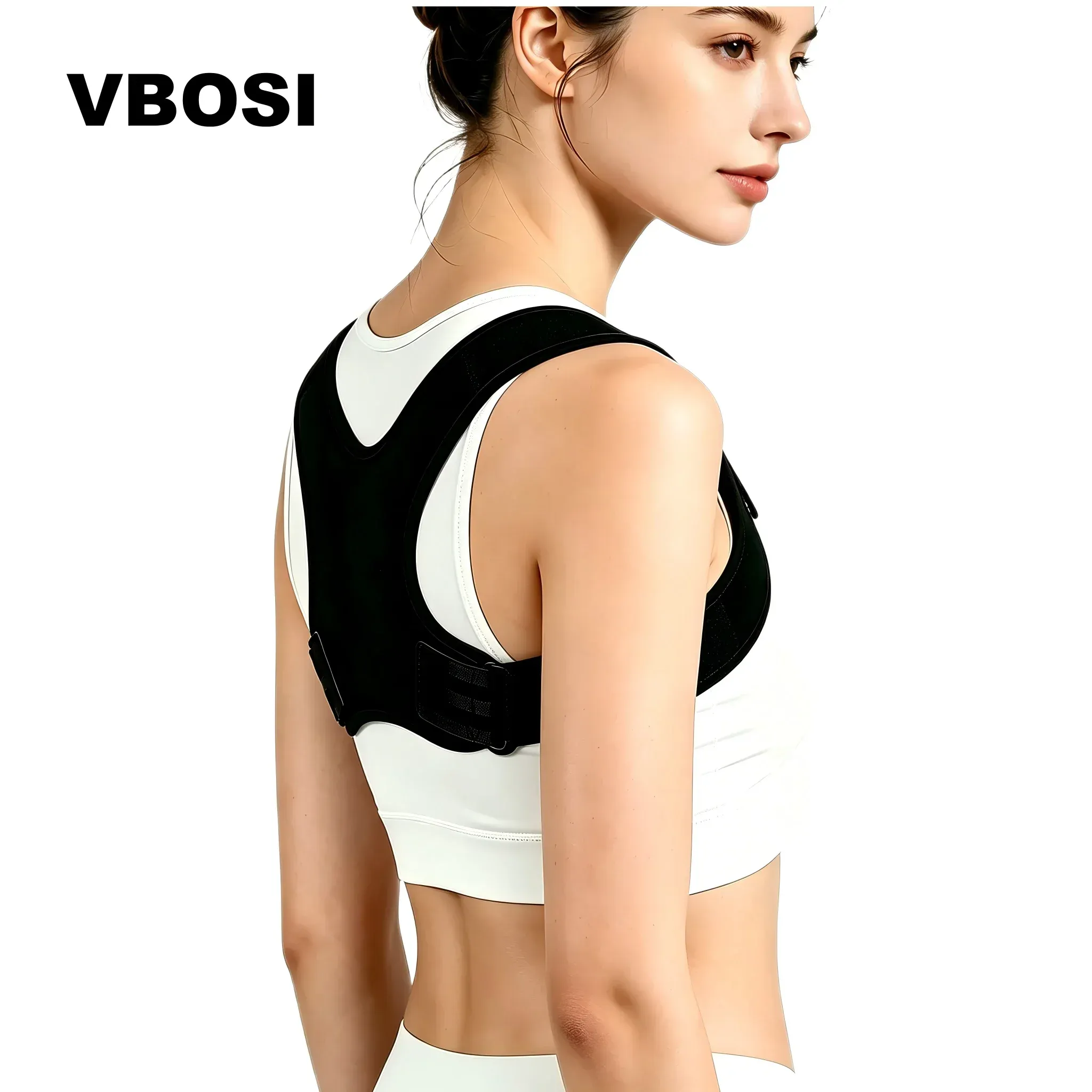 Correcteur de posture invisible VBOSI unisexe, réglable et respirant, soutien du dos et des épaules pour corriger la cyphose 2