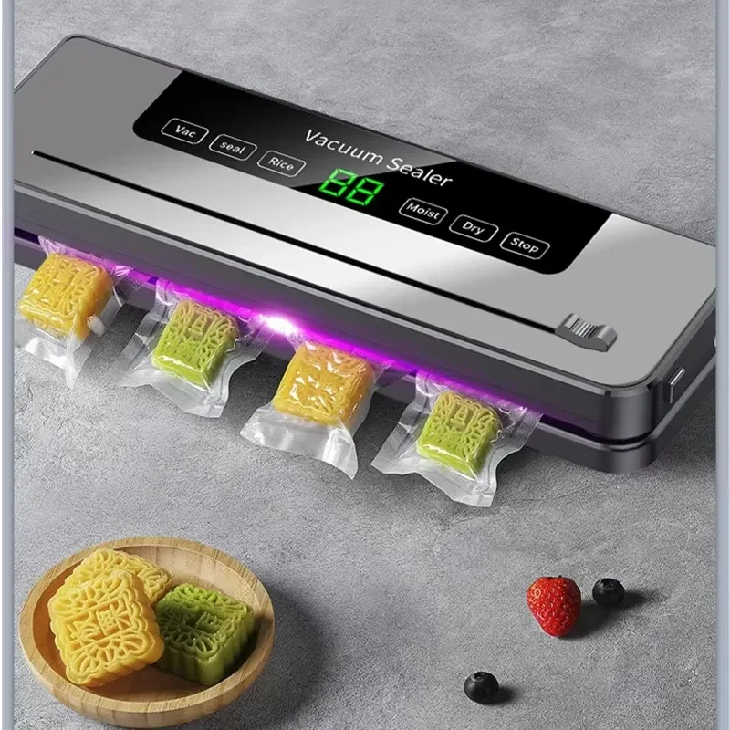 Machine de mise sous vide électrique pour aliments secs et humides, livrée avec sacs - Image 1