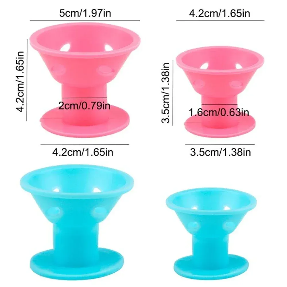 Ensemble de 10 bigoudis sans chaleur pour la nuit, grands et petits rouleaux doux 4