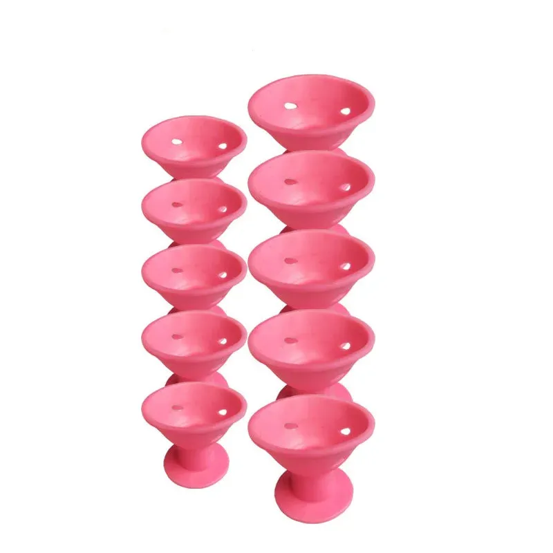 Ensemble de 10 bigoudis sans chaleur pour la nuit, grands et petits rouleaux doux 13