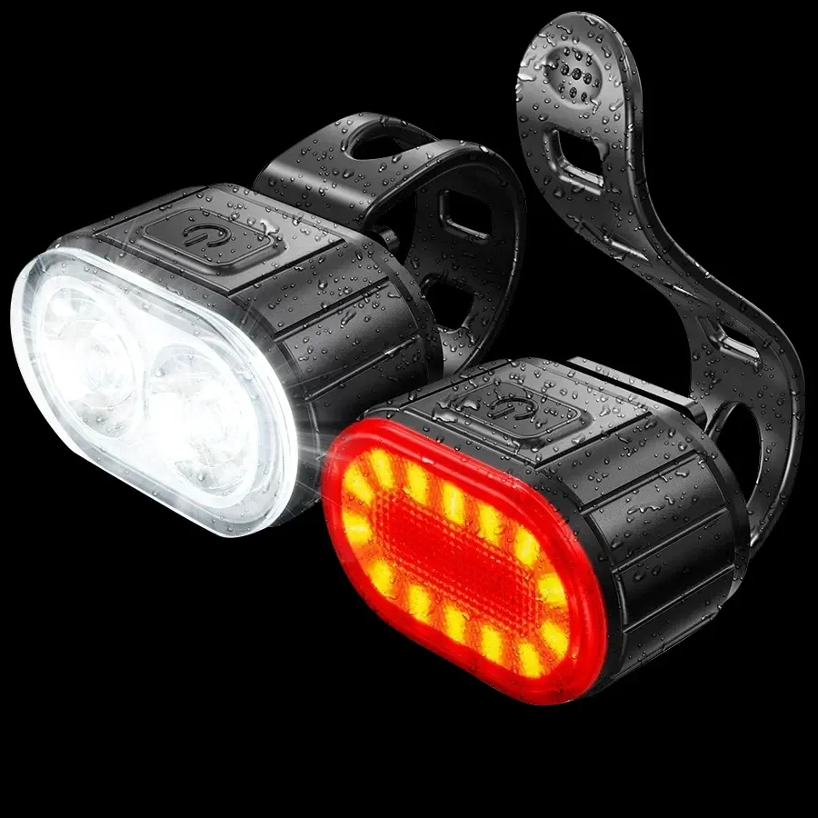 Éclairage LED avant et arrière pour vélo