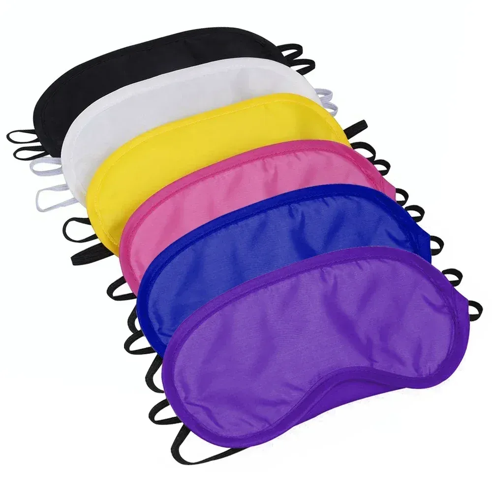 Lot de 30 masques de sommeil noirs à élastique, confortables et légers, pour femmes et hommes, idéaux pour dormir en voyage - Image 1