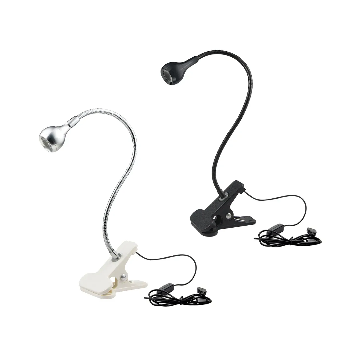 Lampe de lecture LED USB flexible avec pince de fixation, idéale pour le chevet et le bureau 6