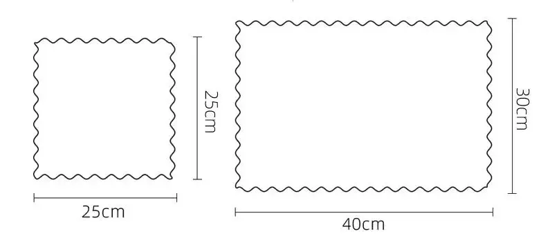 Chiffon en microfibre à écailles de poisson, vue d'ensemble