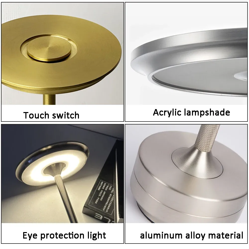 Détail de la lampe de bureau tactile