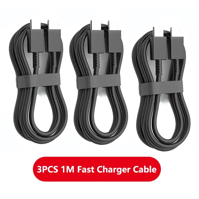 Câble de charge rapide USB-C vers USB-C PD 100 W, lot de 3, compatible Samsung Galaxy S22, S23, S24, S25, Plus, Note, Ultra, A53 et A54, pour charge et transfert de données 7