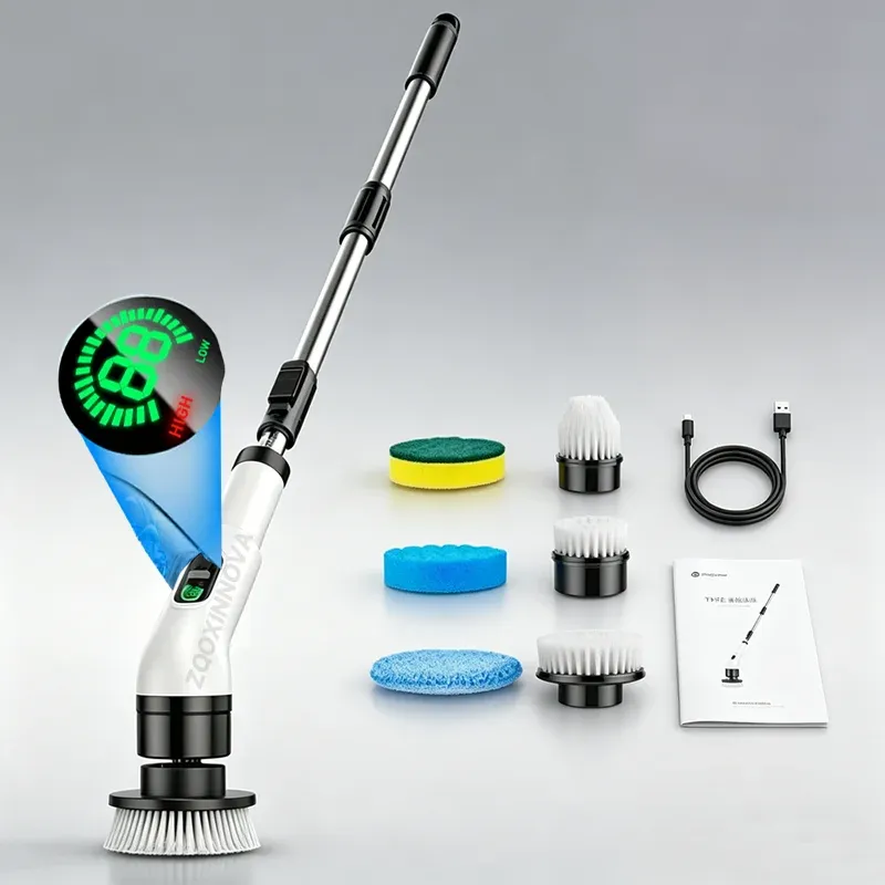 Brosse de nettoyage électrique sans fil multifonctionnelle pour la maison, brosse rotative pour salle de bain et cuisine