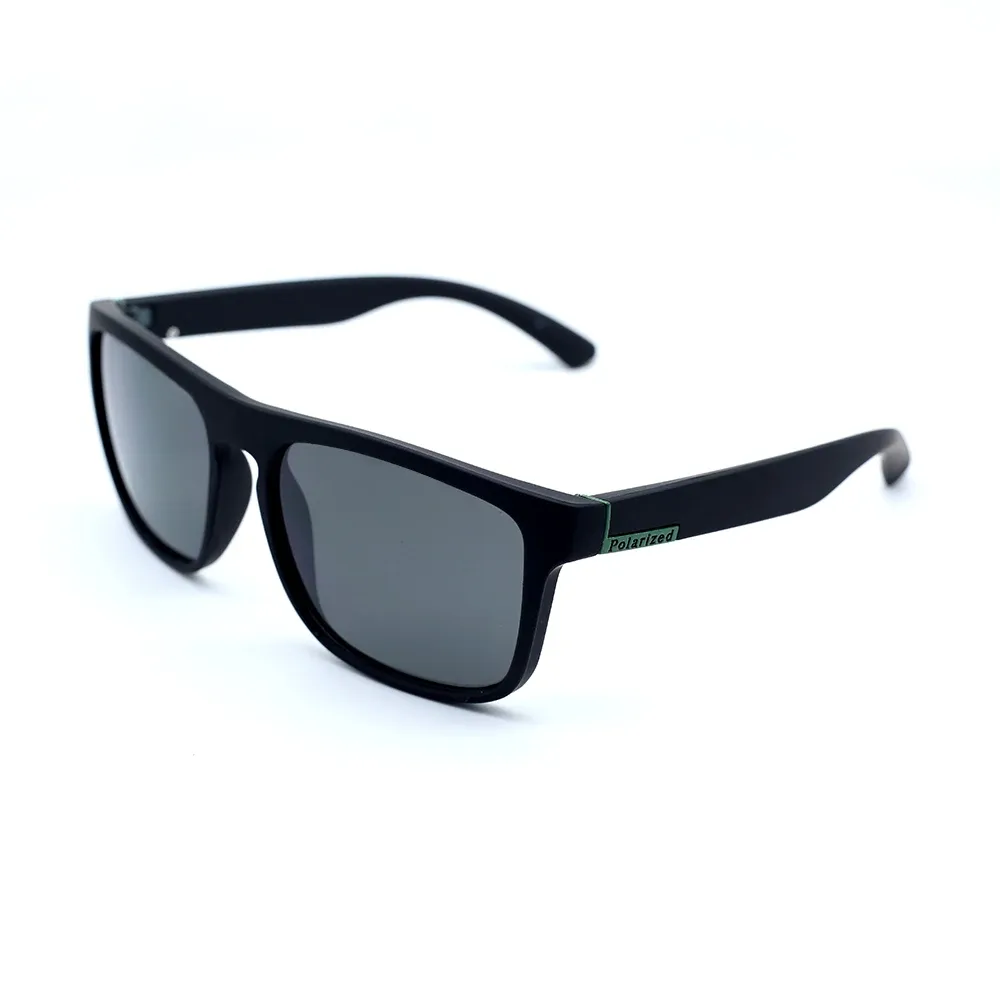 Lunettes de soleil de sport polarisées à monture carrée en métal, protection UV400 pour homme et femme 11