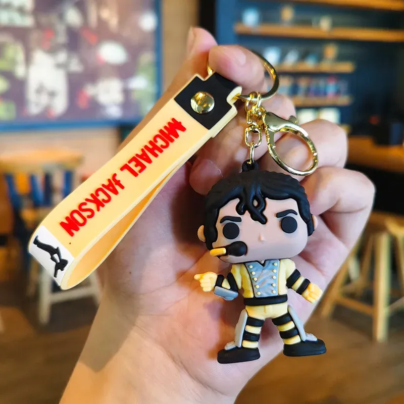 Porte-clés Michael Jackson, en situation
