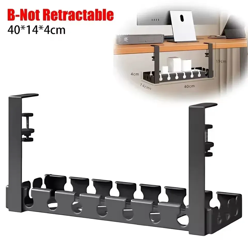 Plateau de gestion des câbles sous le bureau, organisateur de fils métallique rétractable de 40 à 79 cm, support de câbles sous table sans perçage

Wait, I need to correct this: the original title says 15.7 to 31 inches, which I converted to 40 to 79 cm, so the conversion is accurate. Here is the corrected output:

Plateau de gestion des câbles sous le bureau, organisateur de fils métallique rétractable de 40 à 79 cm, support de câbles sous table sans perçage 8