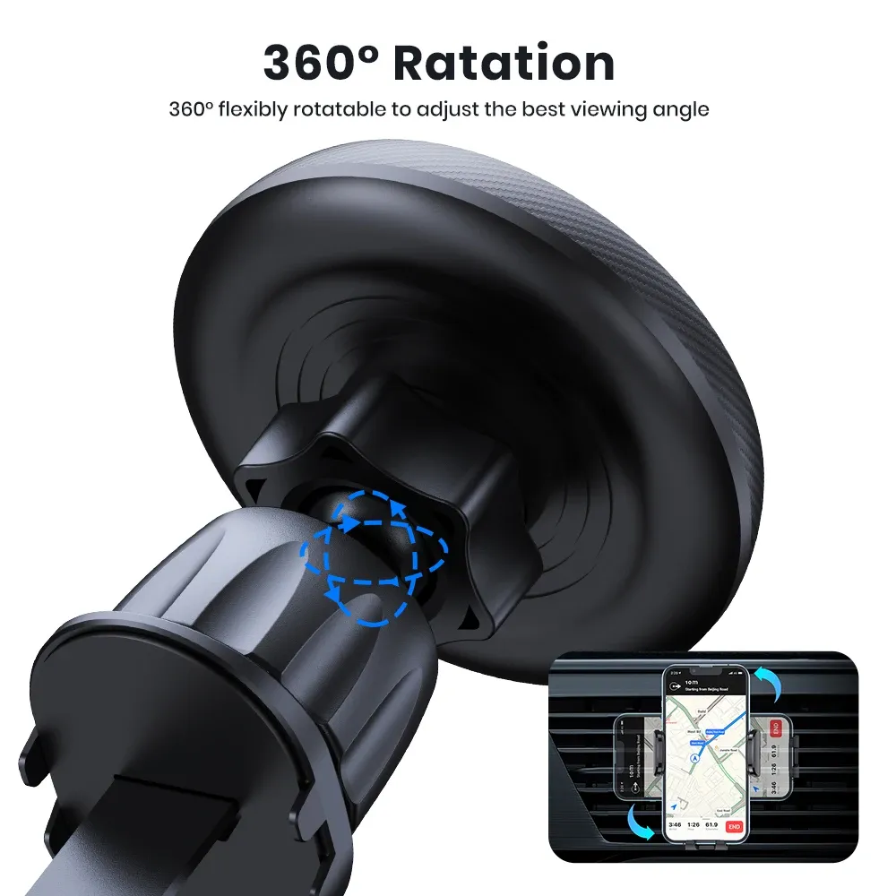 Support de téléphone magnétique pour voiture, à fixation sur grille d'aération, compatible MagSafe pour iPhone 13, 14 et 15 Pro Max, Xiaomi et Samsung 4