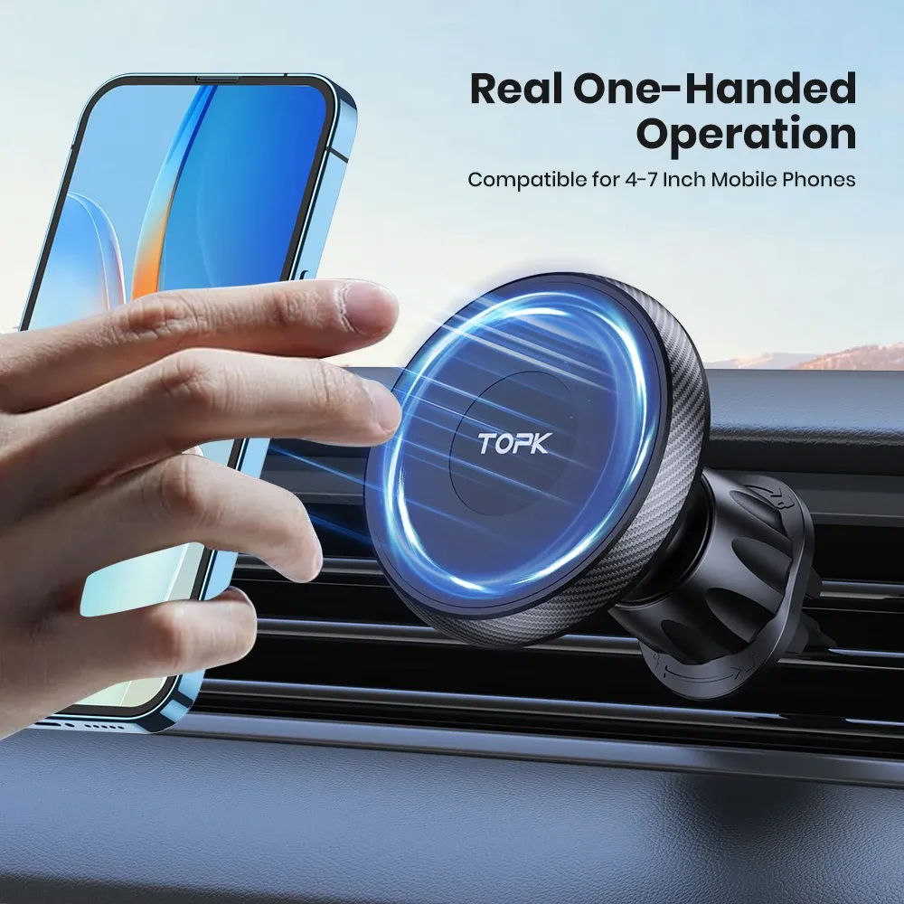 Support magnétique pour voiture, ergonomie