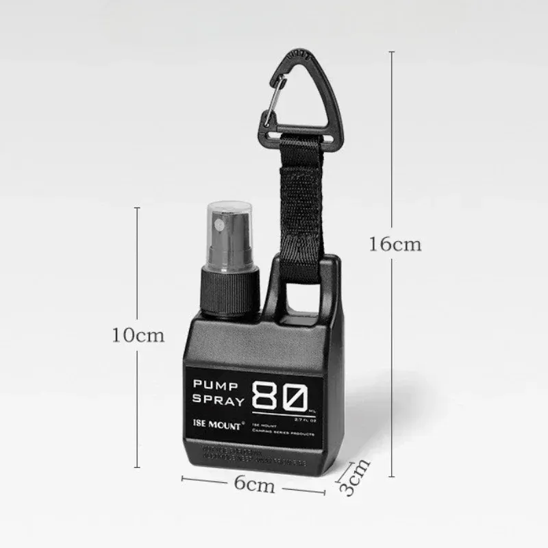Bouteille de pulvérisation portable pour l'extérieur, camping, randonnée et voyage, vaporisateur d'alcool, flacon rechargeable pour cosmétiques et parfum 6