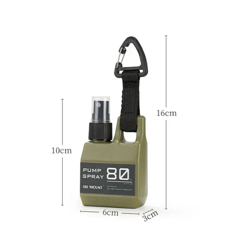 Bouteille de pulvérisation portable pour l'extérieur, camping, randonnée et voyage, vaporisateur d'alcool, flacon rechargeable pour cosmétiques et parfum 9