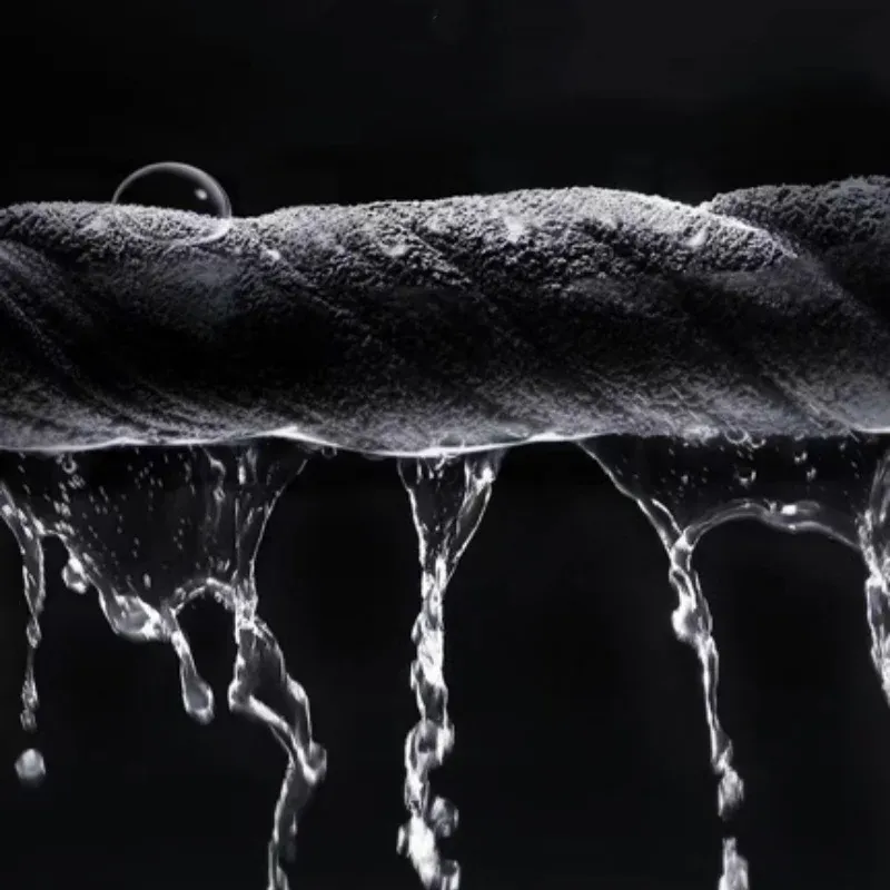 Serviette de lavage et de séchage pour voiture en microfibre haut de gamme, à bords finis et forte absorption d'eau 3