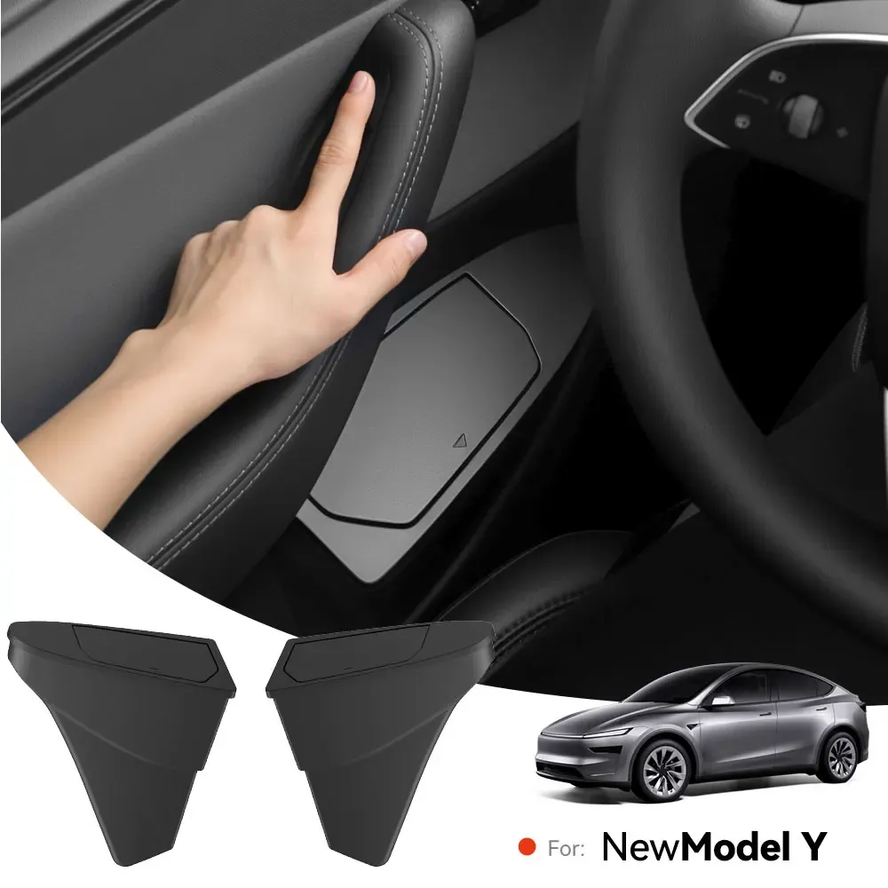 Poubelle de rangement pour porte avant YZ pour Tesla Model Y/YL Juniper, organisateur multifonctionnel