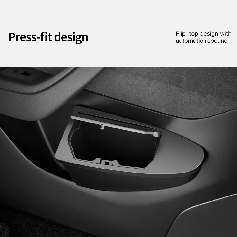 Poubelle de rangement pour porte avant YZ pour Tesla Model Y/YL Juniper, organisateur multifonctionnel 2